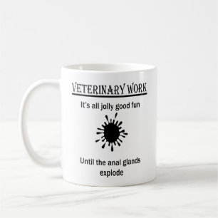 Gepersonaliseerde veterinaire grappige dierenartse koffiemok
