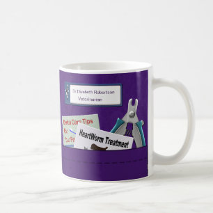 Gepersonaliseerde veterinaire professionele scrubs koffiemok
