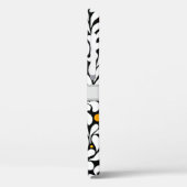 Gepersonaliseerde Vette moderne bloemen warme ombr Case-Mate iPhone Case (Achterkant / Links)