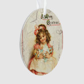 Gepersonaliseerde  Victoriaans kerstversiering Ornament (voorkant)