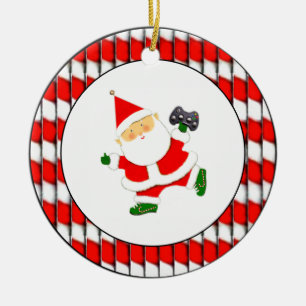 Gepersonaliseerde videogamer keramisch ornament