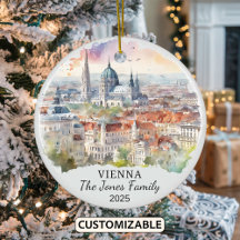 Gepersonaliseerde Vienna Ornament, Oostenrijk Gift