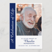 Gepersonaliseerde viering van het leven Foto Memor Programma (Voorkant)