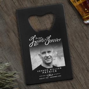 Gepersonaliseerde viering van het leven gunst kredietkaart flessenopener