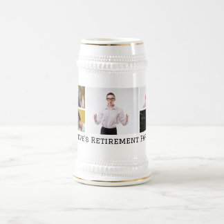 Gepersonaliseerde vijf foto aangepaste tekst pensi bierpul
