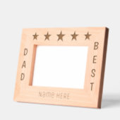 Gepersonaliseerde vijf sterren beste vader gegraveerde lijstjes (Links)
