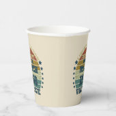 Gepersonaliseerde vijfenvijftig 55ste verjaardag papieren bekers (Rechts)