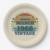 Gepersonaliseerde vijfenvijftig 55ste verjaardag papieren bordje (Voorkant)