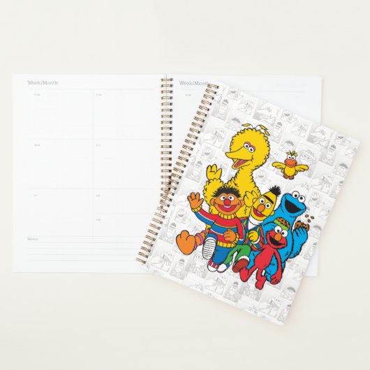 Gepersonaliseerde Vintage 123 Sesamstraat Planner (Display)