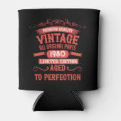 Gepersonaliseerde vintage 45e verjaardagscadeaus r blikjeskoeler (Voorkant)