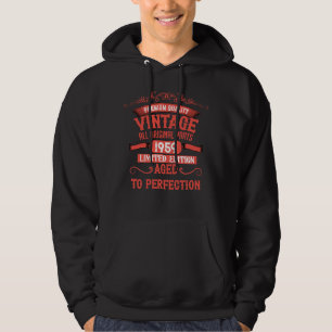 Gepersonaliseerde vintage 65e verjaardagscadeaus r hoodie
