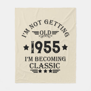 Gepersonaliseerde vintage 70ste verjaardag fleece deken