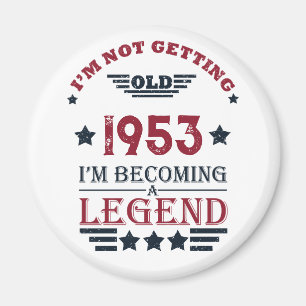 Gepersonaliseerde vintage 70ste verjaardag magneet