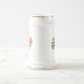 Gepersonaliseerde vintage 75e verjaardag bierpul (Center)