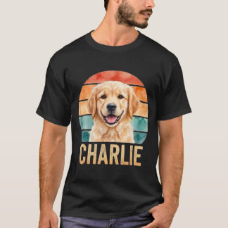 Gepersonaliseerde Vintage Hond Aangepaste Retro Hu T-shirt