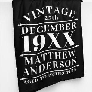 Gepersonaliseerde Vintage tot perfecte Fleece Deken