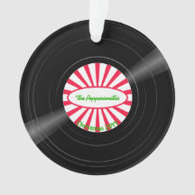 Gepersonaliseerde Vinyl Record Red Starburst Foto