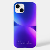 Gepersonaliseerde violette radiale textuur iphone  Case-Mate iPhone case (Achterkant)