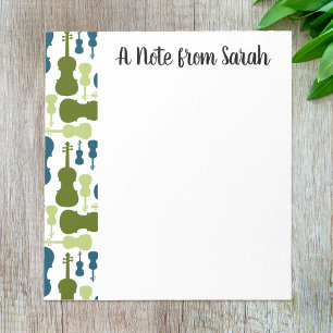 Gepersonaliseerde Viool speler Gift Orchestra Notitieblok