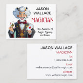 Gepersonaliseerde Visitekaartje van de goochelaar (Voorkant / Achterkant)