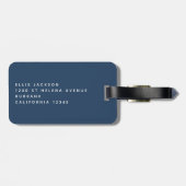 Gepersonaliseerde Vissen is mijn therapie Bagagelabel (Achterkant horizontaal)