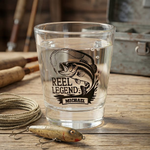 Gepersonaliseerde visvangst shot glas
