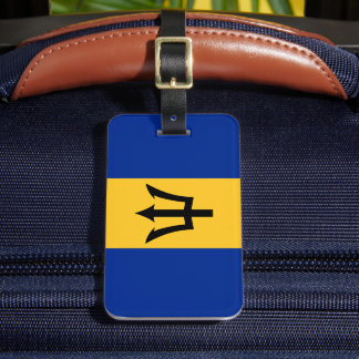 Gepersonaliseerde vlag van Barbados Bagagelabel