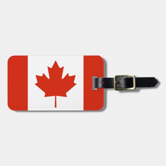 Gepersonaliseerde vlag van Canada Bagagelabel (Voorkant horizontaal)