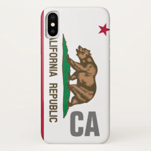 Gepersonaliseerde vlag van de staat California Rep iPhone X Hoesje