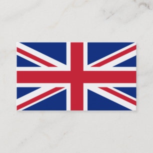Gepersonaliseerde vlag van het Verenigd Koninkrijk Visitekaartje