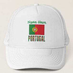 Gepersonaliseerde Vlag van Portugal Erfgoed Trucker Pet