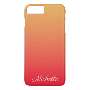 Gepersonaliseerde vlamrode en gele kleur iPhone 8 plus / 7 plus hoesje