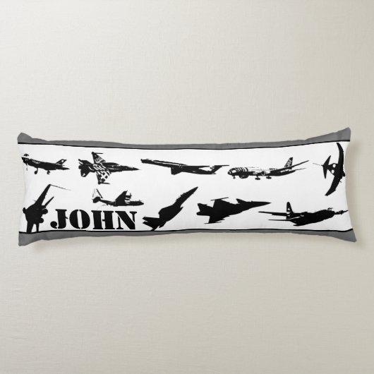 Gepersonaliseerde vliegtuigen lichaamskussen (Achterkant)