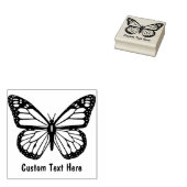 Gepersonaliseerde vlinder #2 rubberstempel (Gestempeld)