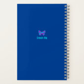 Gepersonaliseerde vlinder, kleurrijke vlinder jour notitieboek (Achterkant)