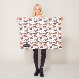 Gepersonaliseerde vlinder patroon baby deken