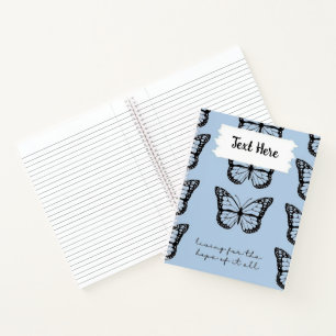 Gepersonaliseerde Vlinder Quote Notitieboek