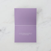 Gepersonaliseerde vlinderbegrafenis bedankkaarten bedankkaart (Binnen)