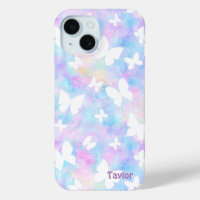 Gepersonaliseerde Vlinders Roze, Blauw en Wit