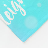 Gepersonaliseerde vlootsmeisjes kleurig  fleece deken (Hoek)