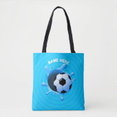 Gepersonaliseerde Voetbal Canvas tas (Voorkant)
