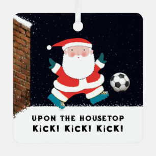 Gepersonaliseerde voetbal collectible 2024 metalen ornament