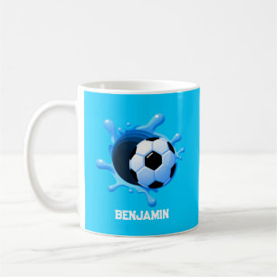 Gepersonaliseerde Voetbal Koffie Mok