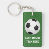 Gepersonaliseerde Voetbal naam/team Sleutelhanger (Voorkant)