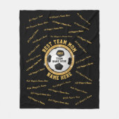 Gepersonaliseerde Voetjes van het Team van de Voet Fleece Deken (Voorkant)