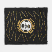 Gepersonaliseerde Voetjes van het Team van de Voet Fleece Deken (Voorkant (Horizontaal))
