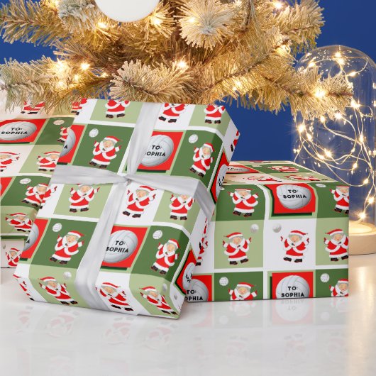 Gepersonaliseerde volleybal Kerstmis Cadeaupapier (Feestdagen)