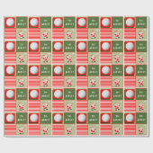 Gepersonaliseerde volleybal Kerstmis Cadeaupapier (Vlak)