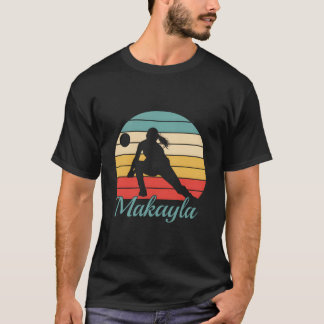 Gepersonaliseerde Volleybal met Naam Makayla T-shirt
