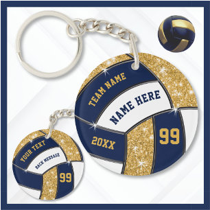 Gepersonaliseerde volleybal Sleutelhangers, 6 teks Sleutelhanger